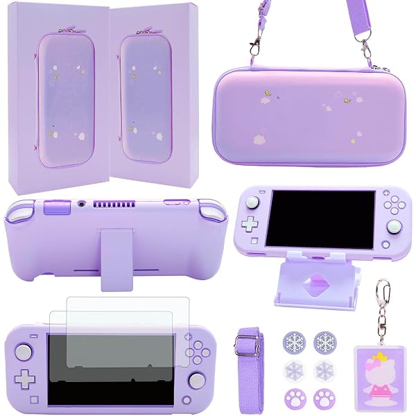 Switch Lite Accessories Bundle, Kit with Carrying Case,TPU Case